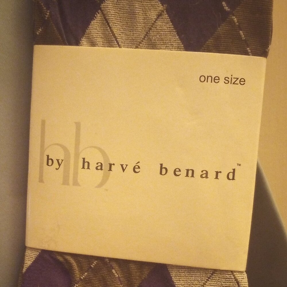 Harve' Benard women's argyle tights one size multicolor New! - Picture 2 of 5